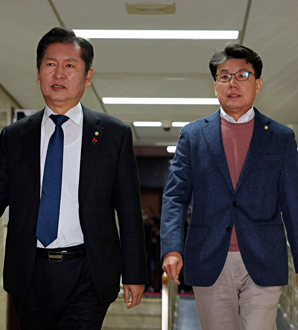 정청래, 진성준 더불어민주당 의원. 자료사진. / 뉴스1