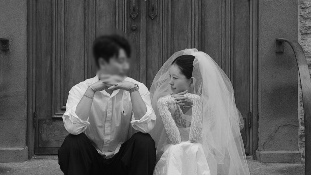 배우 고(故) 최진실 딸 최준희와 남편 웨딩 화보. (모자이크 갈무리) / 최준희 인스타그램