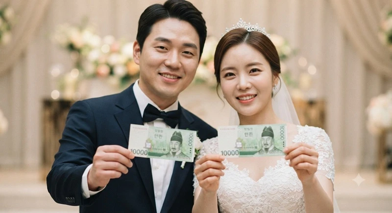 돈 몇 푼 때문에 '감사함'을 잊는 신랑신부들이 간혹 있다. / AI 생성 이미지