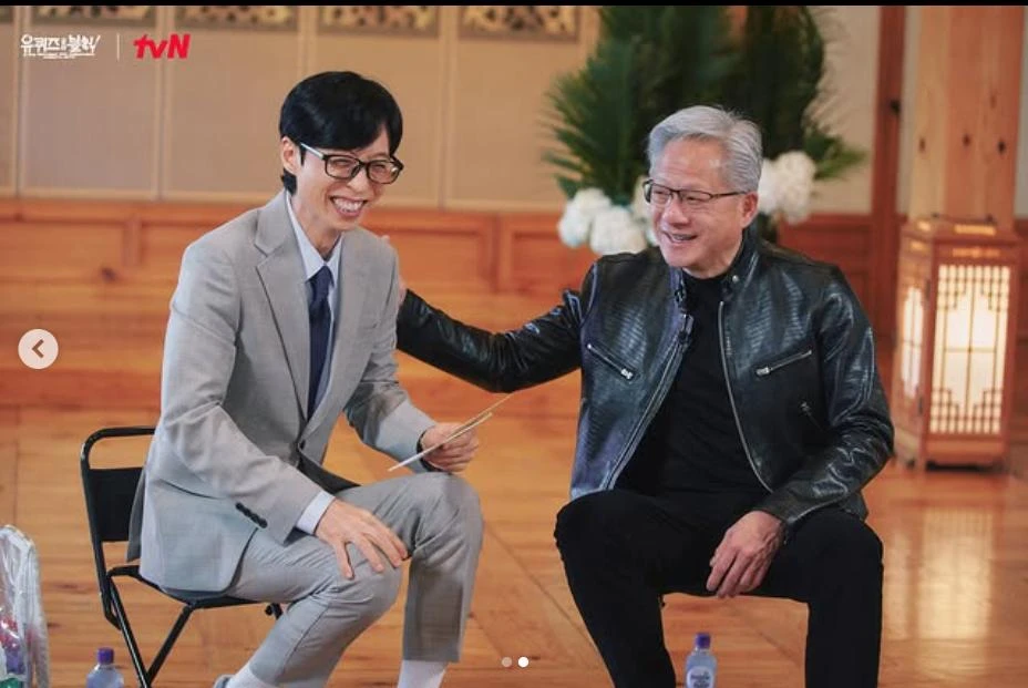 '유퀴즈' 녹화 참여한 젠슨 황 엔비디아 CEO / 뉴스1