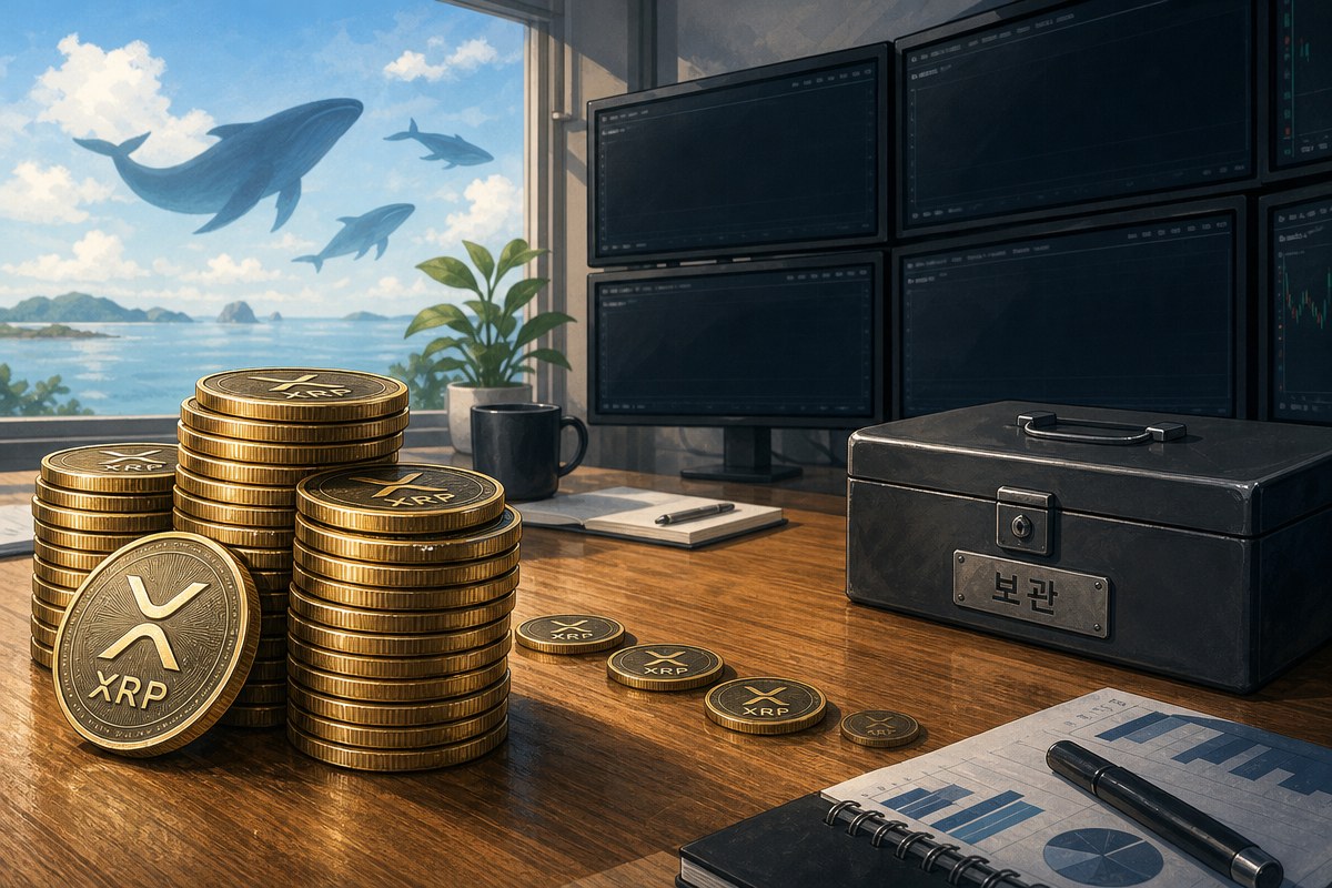 리플, 10월 풀린 10억 XRP 한 개도 안 움직였다…고래 비중은 68.5%